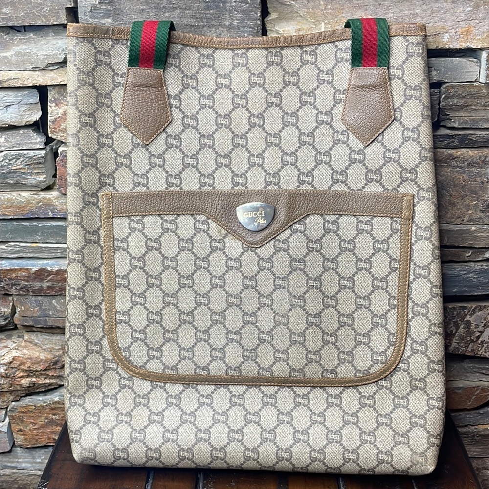 Gucci GG Plus Tote Bag Sherry Line